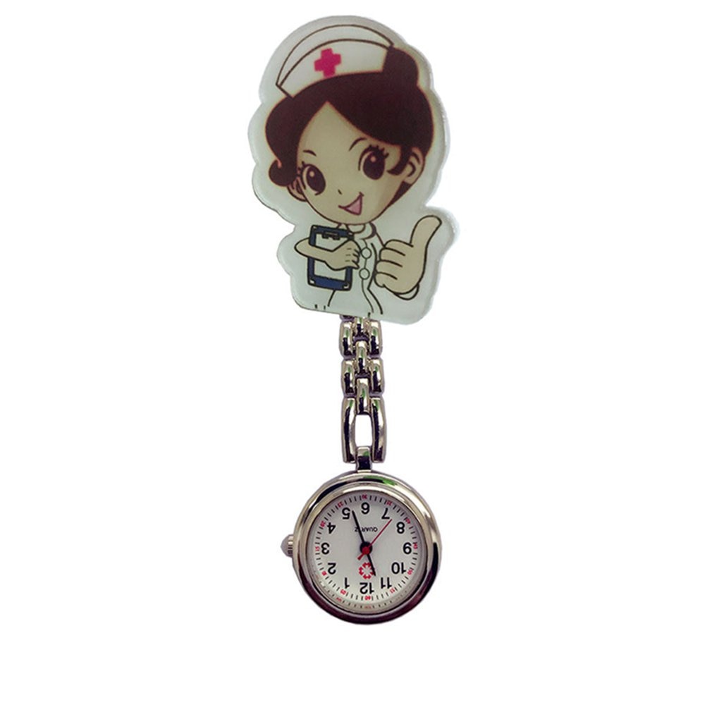 Perfect Nurse Clip-on Fob Brooch Pendant Hanging watch Star Pocket Watch Cute Nurse Doctor Wallet Watch