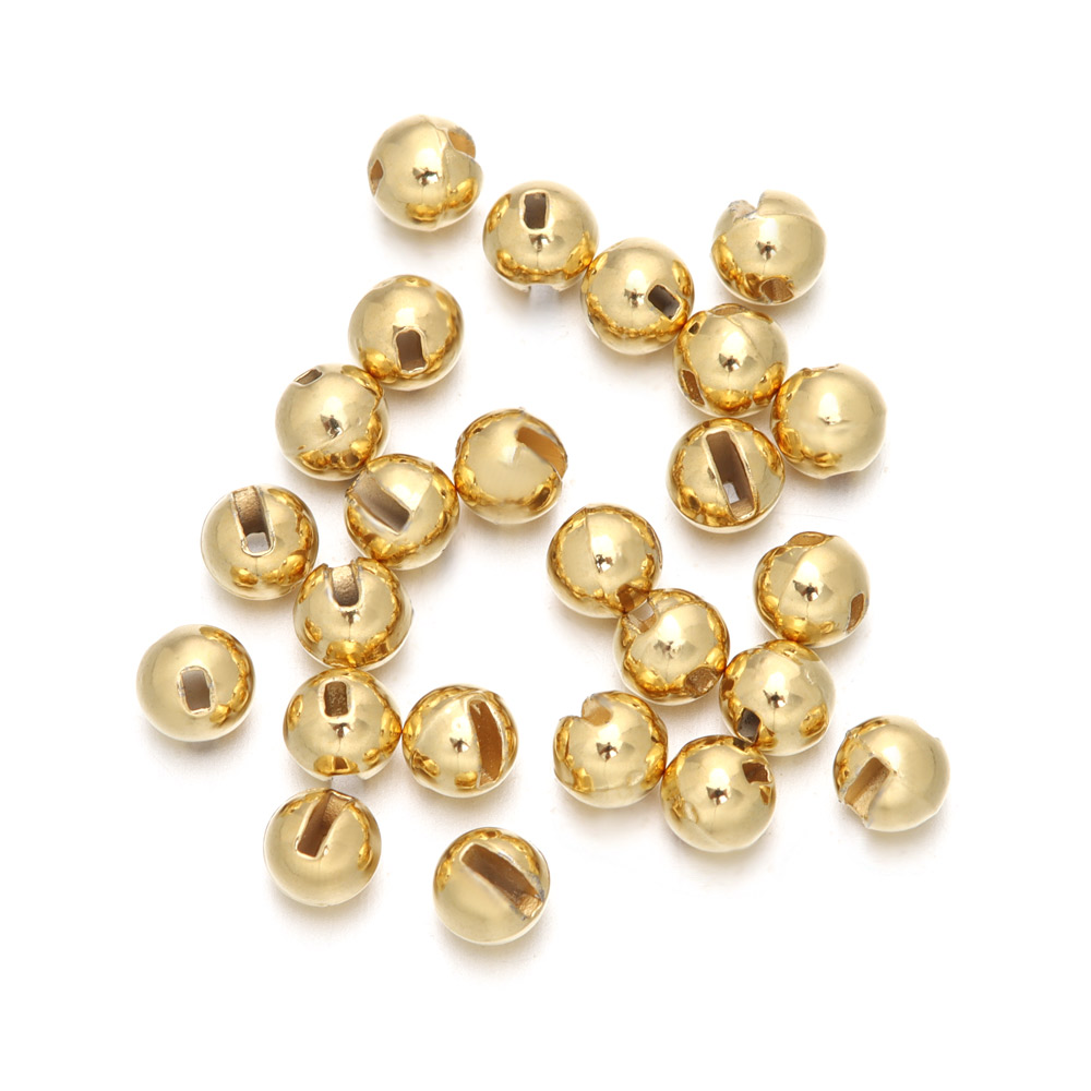 25Pcs/lot Nice Slotted Tungsten Beads Fly Tying Beads Tungsten 2.5mm/3.0mm/3.5mm/4.0mm Fly Tying Material: 100mm / Red