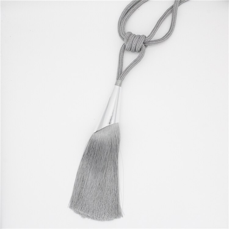 2Pcs/Pair Curtain Brush Tiebacks Tassel Fringe Hanging Belt Balls Curtain Accessories Holderback Tie Backs Lashing Bind: color06
