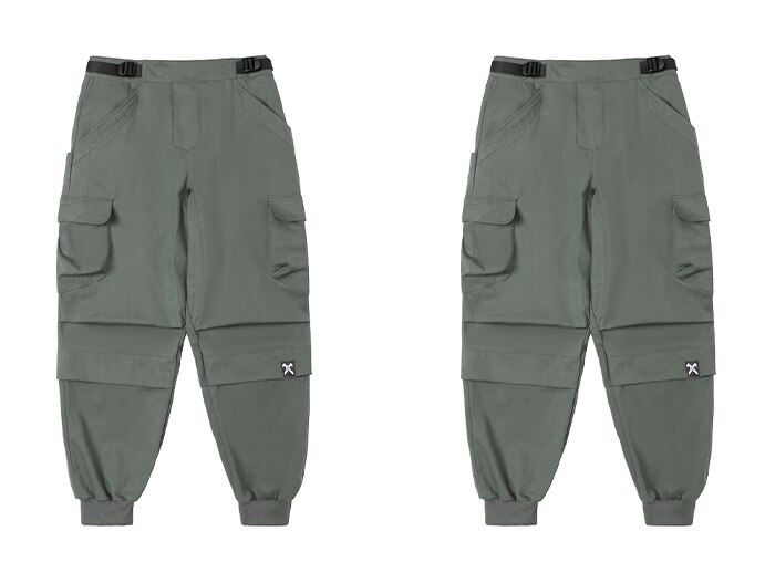 11 BYBB'S DARK Hip Hop Streetwear Cargo Pants Men Multi Pockets Belt Casual Loose Pants Techwear Joggers Trousers Sweatpants: L / Green