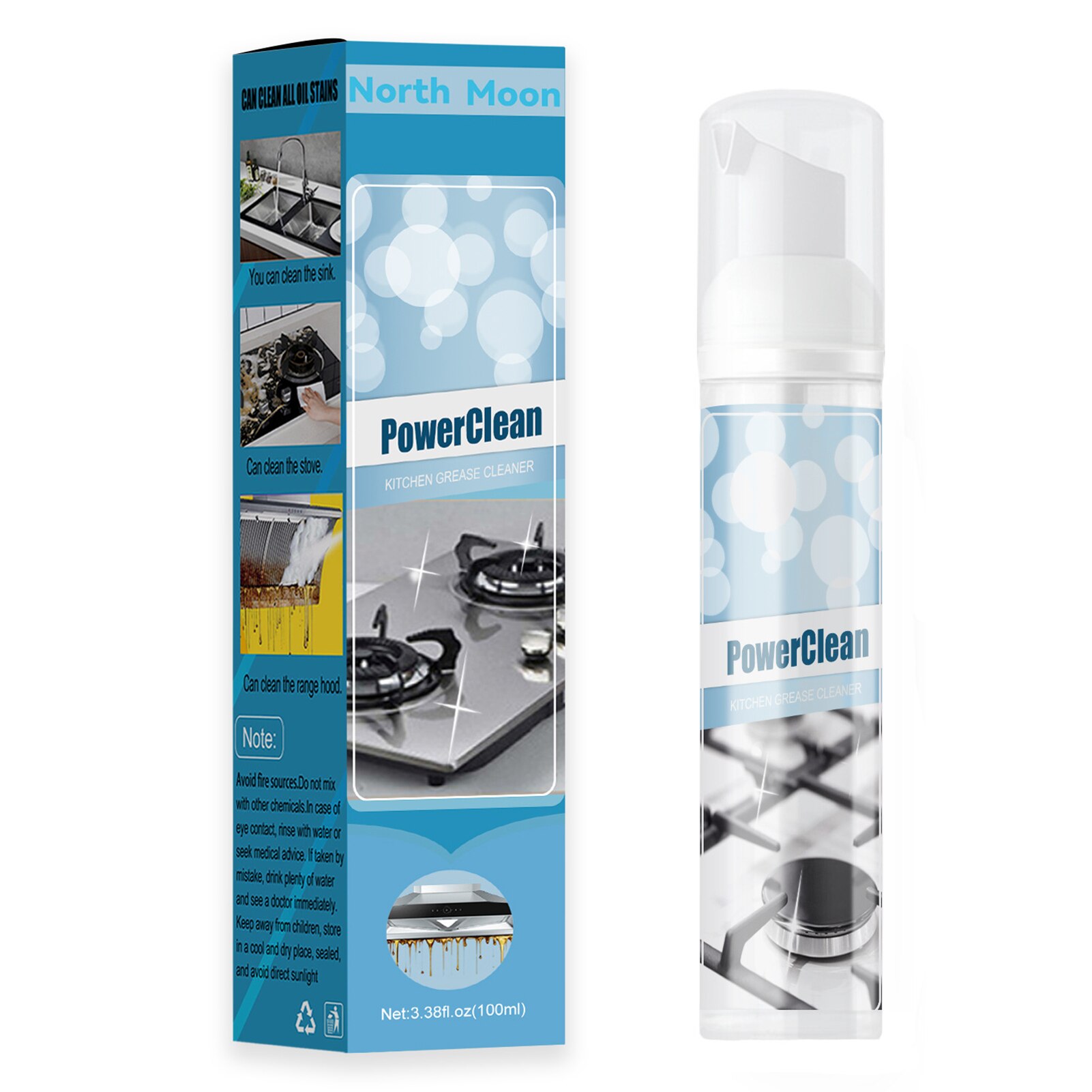 All Purpose Cleaner Heavy Duty Cleaner Cooktop Cleaning Removes Grease Grime Buildup For Kitchen HY99