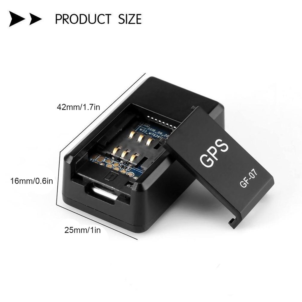 Gf07-minilocalizador Gps magnético para niños y ancianos, minilocalizador Gps en miniatura, antipérdida, control remoto