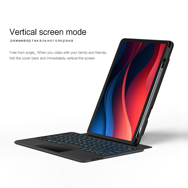 AJIUYU Touchpad Toetsenbord Voor Lenovo Xiaoxin Pad 2024 11 TB-331FC Case Tab M11 TB-330FU 11 Inch Afneembare Magic toetsenbord Cover