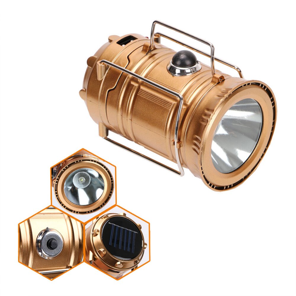 Portable Solar Lantern Camping Light Rechargeable Built-in Lithium Battery Hand Lamp Outdoor Camping Lanterna Tent Lights