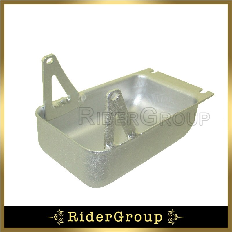 Aluminum Sump Guard Oil Catch Tank Tray For Pit Dirt Bike Supermoto: Sliver