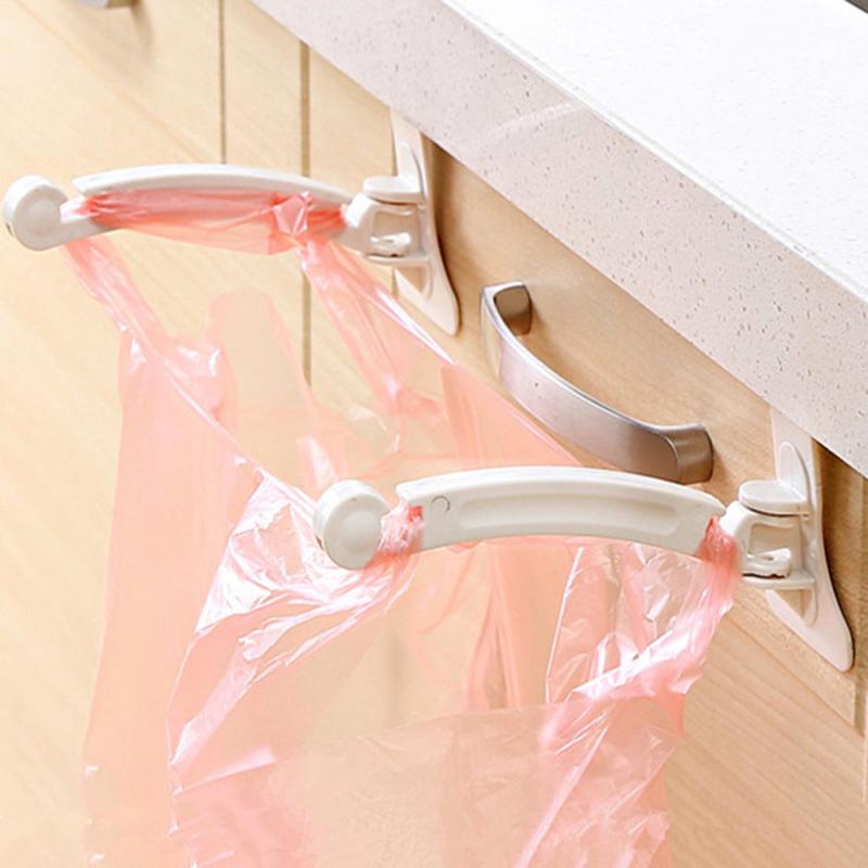 Kitchen Cabinet Door Hanging Trash Garbage Bin Can Rubbish Container Waste Bins Cupboard Kitchen Bathroom Hanging Holders Trash