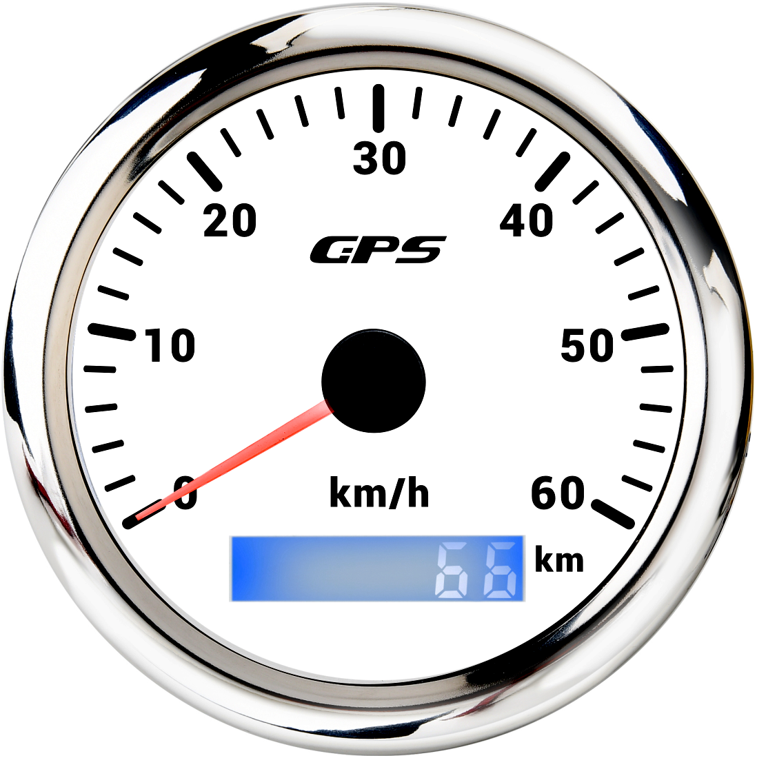 Universal 85 MM GPS Tacho Gauge 7 Farbe Led-hintergrundbeleuchtung Für Motorrad Marine Boot Lkw 60 Kmh 200 Kmh geschwindigkeit Gauge Meter: Dark Grau