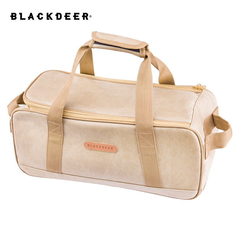 Blackdeer acampamento viagem portátil sacos de armazenamento separados transportar bagagem marrom sacos panelas tote grande fim de semana