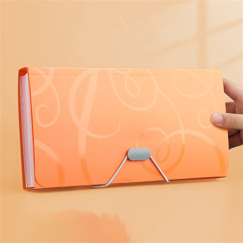 A6 File Folder Large Capacity Documents Organizer Bills Receipt Classification Storage Bag Office Supplies School Stationery: yellow