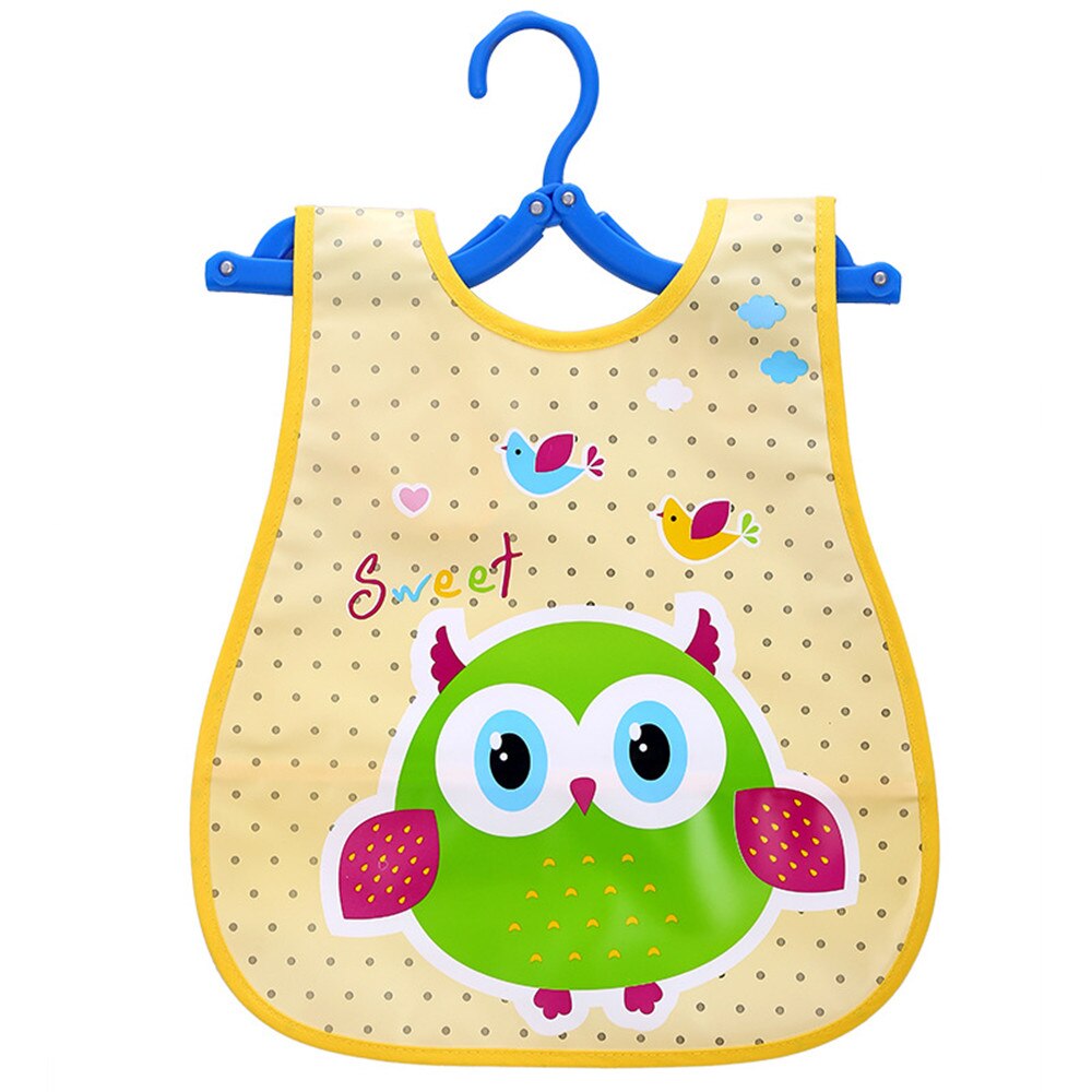 Afille Slabbers Cartoon Print Baby Spullen Plastic Waterdicht Verstelbare Baby Schort Lunch Voeden Kleding Unisex Baby Accessoires: 12