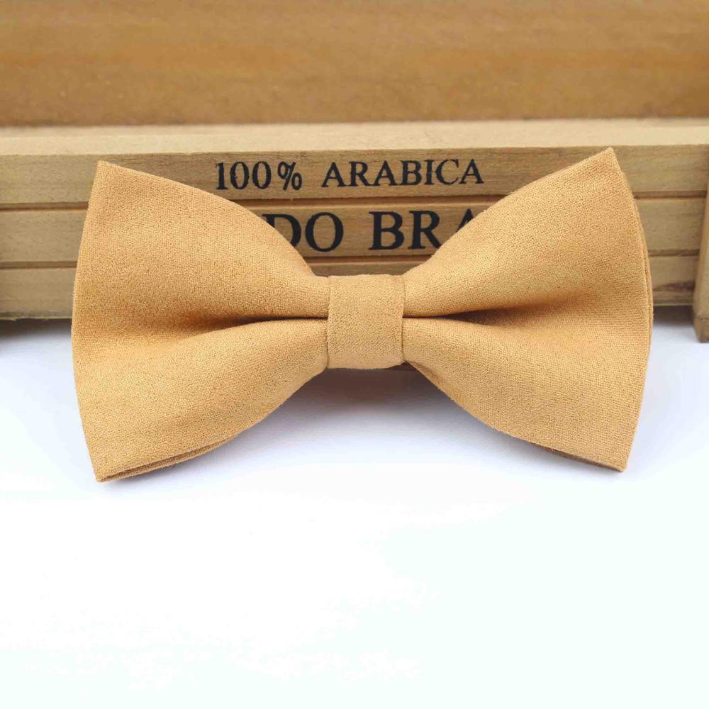 Nœuds en daim pour hommes, Micro, cuir de marié, Plaid souple, cravate souple, solide, papillon Gravata, nœuds de mariage: 6