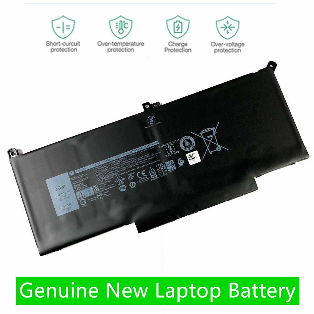 Hkfz Laptop Batterij 2X39G F3YGT Voor Dell Latitude 12 7000 7290 13 7000 7390 7380 7490 7.6V 60WH