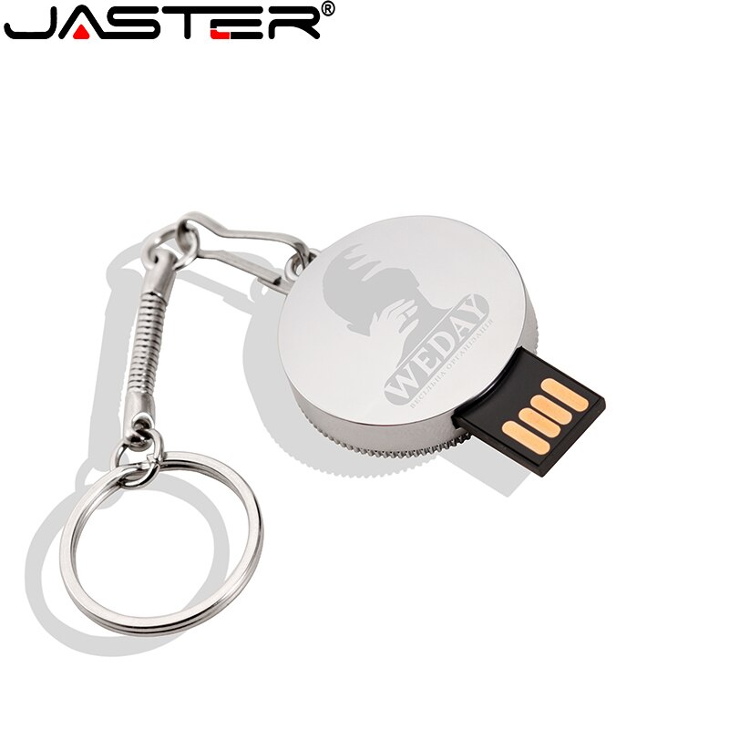 JASTER Mini metall USB-stick 4G 8G 16GB 32GB 64GB 128G Personalisieren Stift stick USB Memory Stick U disk Individuelles logo