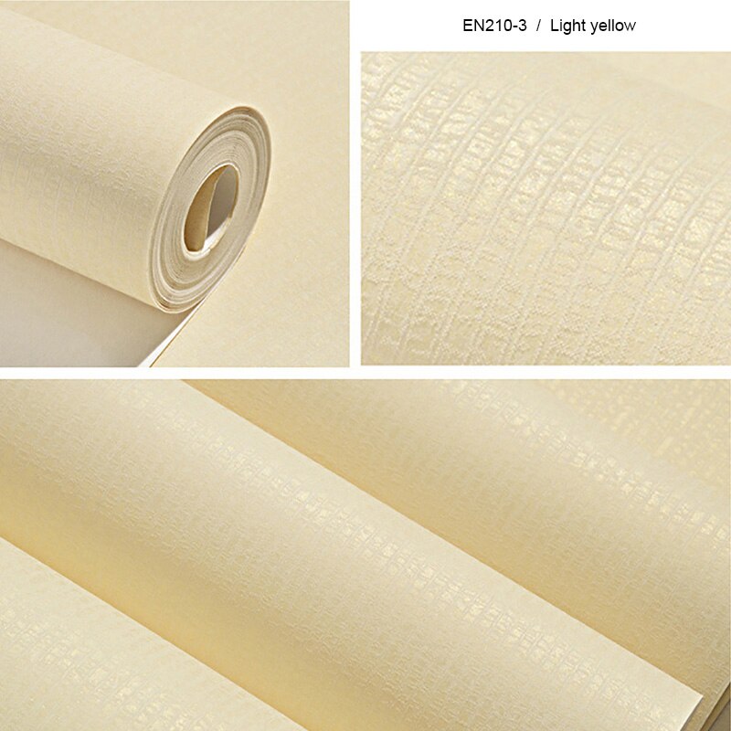 Roll wallpaper Modern simple plain non woven wallpaper bedroom living room wallpaper Hotel solid color wallpaper U187: EN210-3
