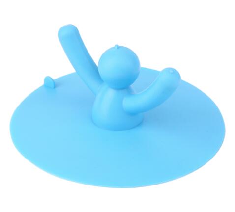 Home Kitchen Washroom Bathroom Shower Waterproof Silicone Sink Plug Water Sink Bathtub Drainage Stopper Tool: Sky Blue