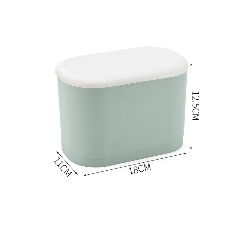 Wall Mounted Toilet Paper Holder Waterproof Toilet Paper Dispenser Bathroom Storage Rack Tissue Box Holder Bathroom Organizer: Green-S