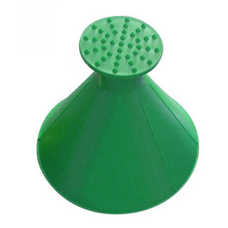 2020 gratta ghiaccio nuovo inverno auto auto finestra magica parabrezza auto raschietto per ghiaccio A forma di imbuto rimozione della neve Deicer cono strumento raschiando un rotondo: verde