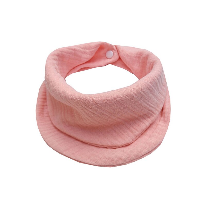 Nette Baby Lätzchen Weiche Baumwolle Dreieck Neugeborenen Baby Mädchen Junge Lätzchen Einfarbig Säugling Schal Baby Fütterung Zeug freundlicher Rülpsen tücher: rosa