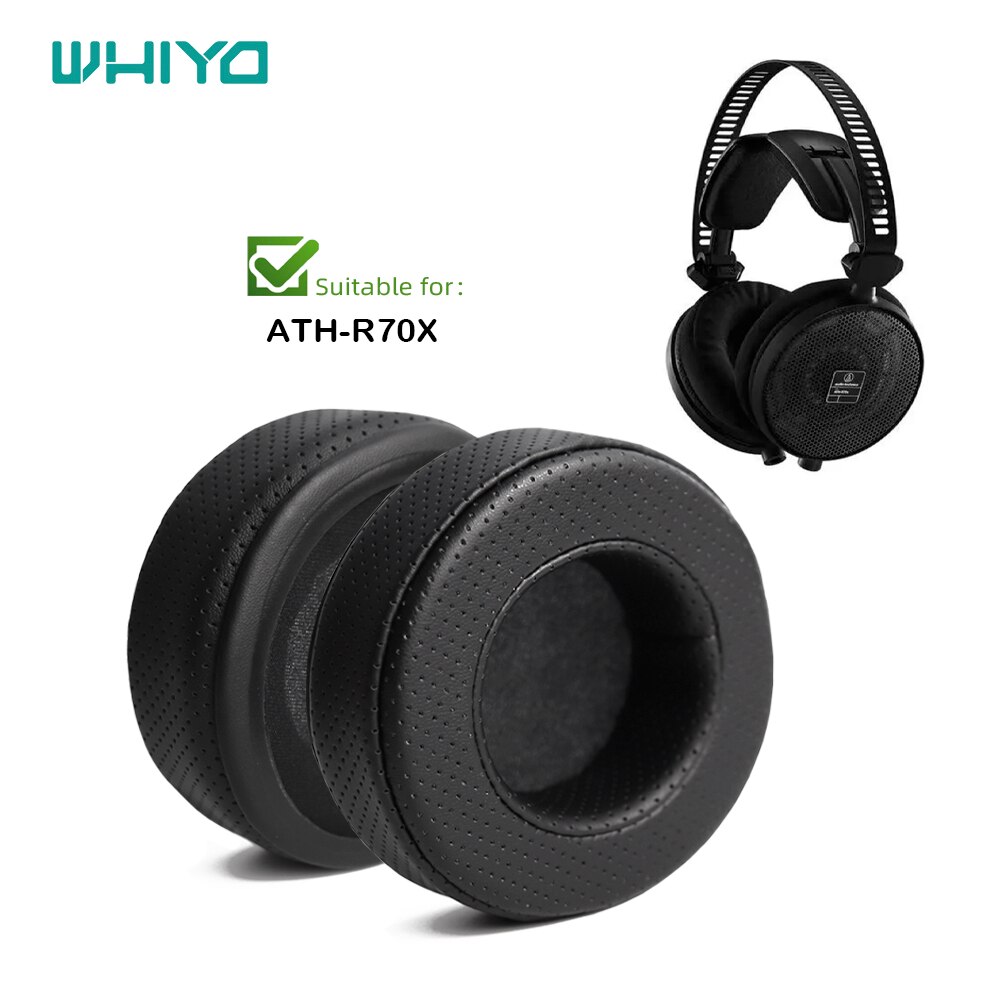 Whiyo Vervangende Oorkussens Voor ATH-R70X R 70X Hoofdtelefoon Kussen Mouw Fluwelen Earpad Cups Earmuffes Cover