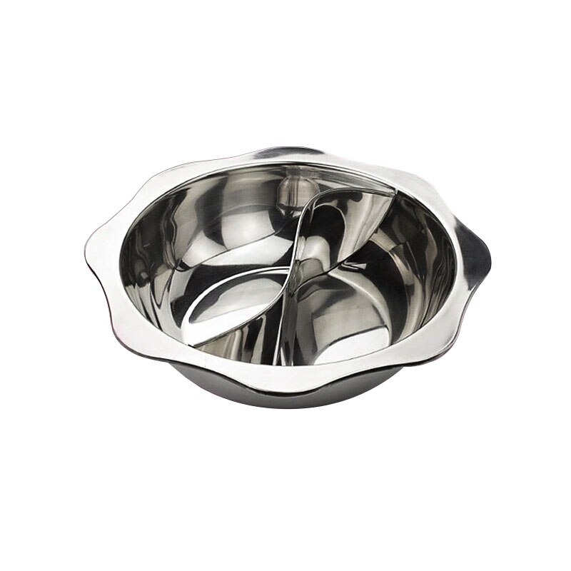 Topf Chinesische Fondue Leckeres essen Doppel Eintopf Becken Hause Küche Herde Gasherd Kompatibel Topf Kochen Suppe Kochen: doppelt-mit ...-Geschmack / 34cm