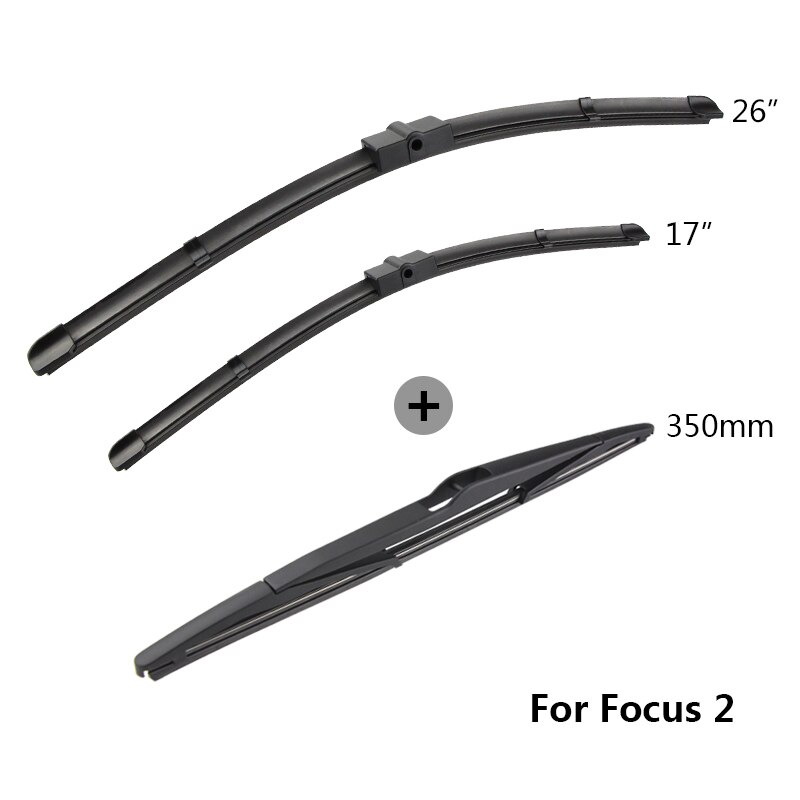 Front And Rear Wiper KAWOO Car Wiper Blade Windscreen Front Rear Wipers... – Vicedeal