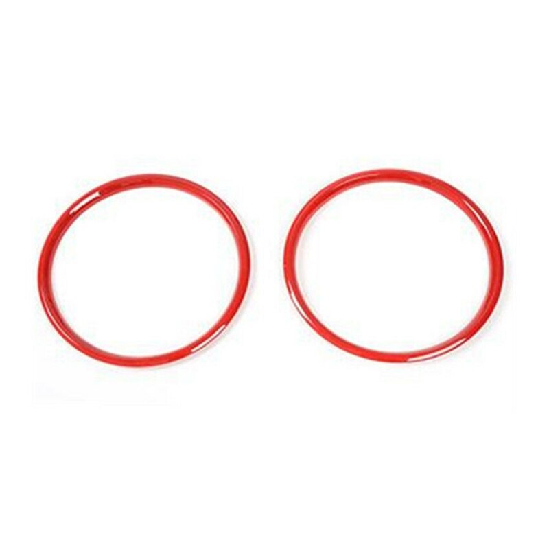 Abs Rood Interieur Dashboard Ring Cover Trim Decoratie Voor Ford Mustang +