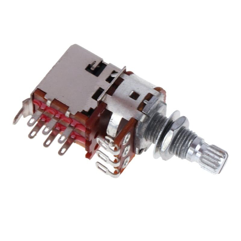 A500K B500K A250K B250K Push Pull Guitar Control Pot Volume Potentiometer Guitar Parts &amp; Accessories Guitar Switch Knob: B250K