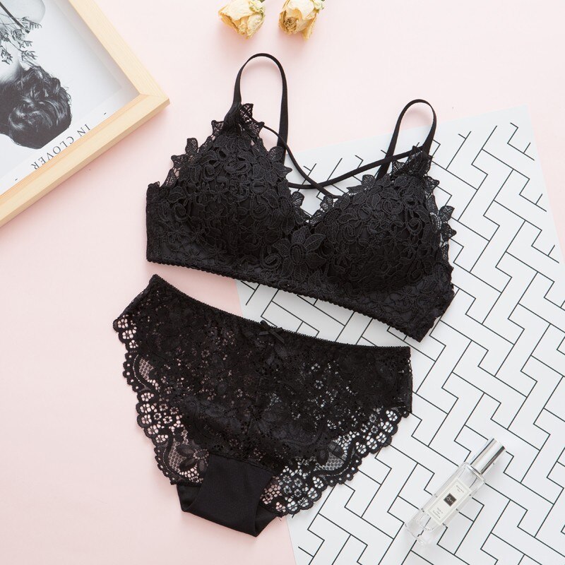 Adolescentes Filles Sous-Vêtements En Dentelle Soutien-Gorge Ensembles Enfants Lingerie Sous-Vêtements La Puberté Fille Sous-Vêtements Jeunes Filles Culotte Et soutien-gorge Ensemble 12-18T: 1 / 16