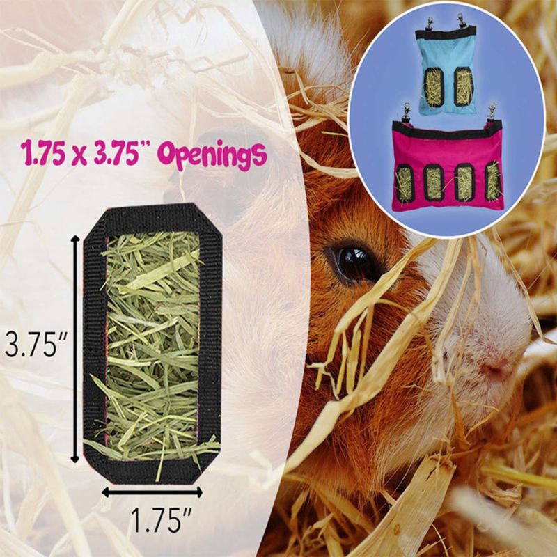 Hooi Zak Opknoping Pouch Feeder Voeden Dispenser Container Voor Konijn Cavia Kleine Dieren Huisdier