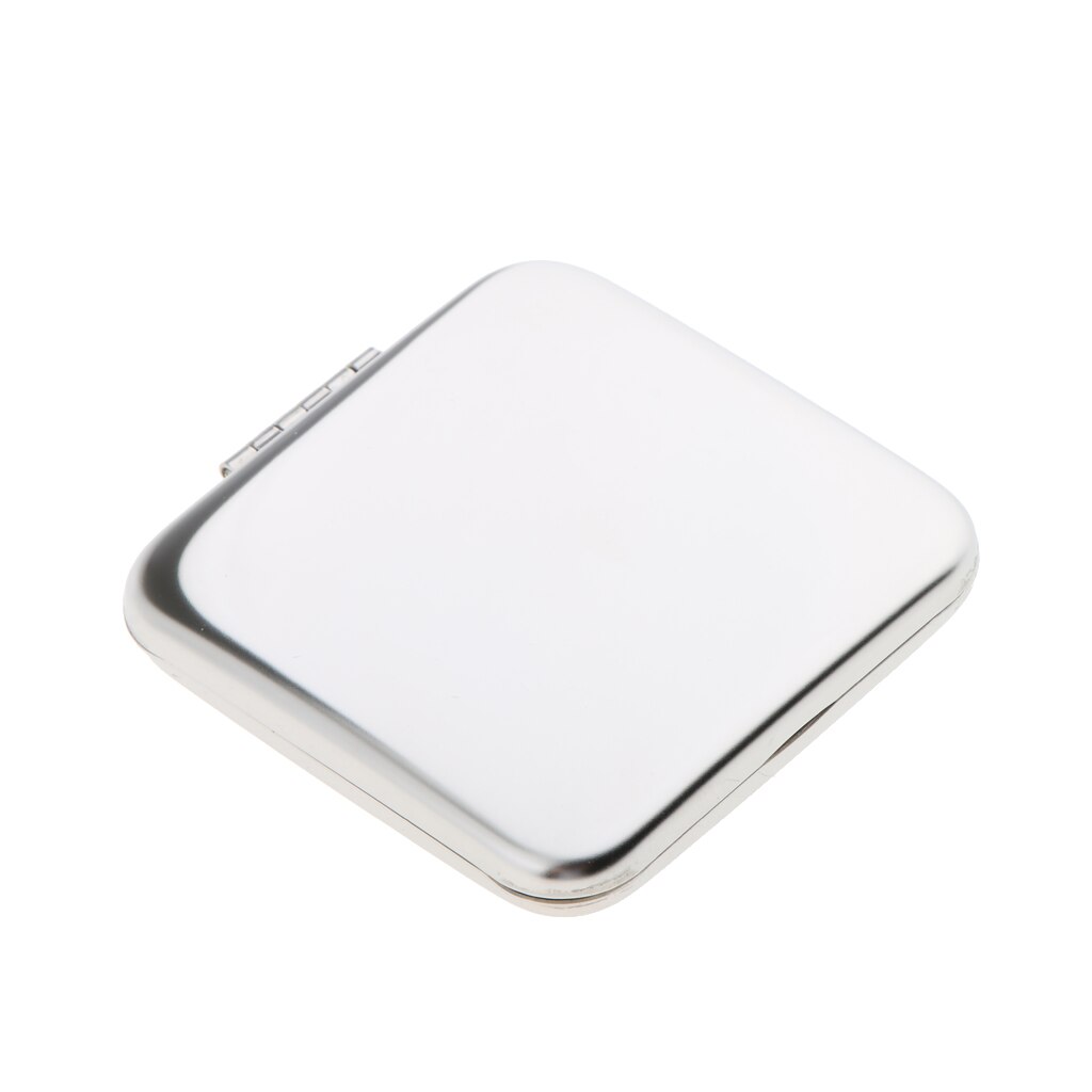Premium Square Mini Square Compact FULL STAINLESS STEEL Cosmetic