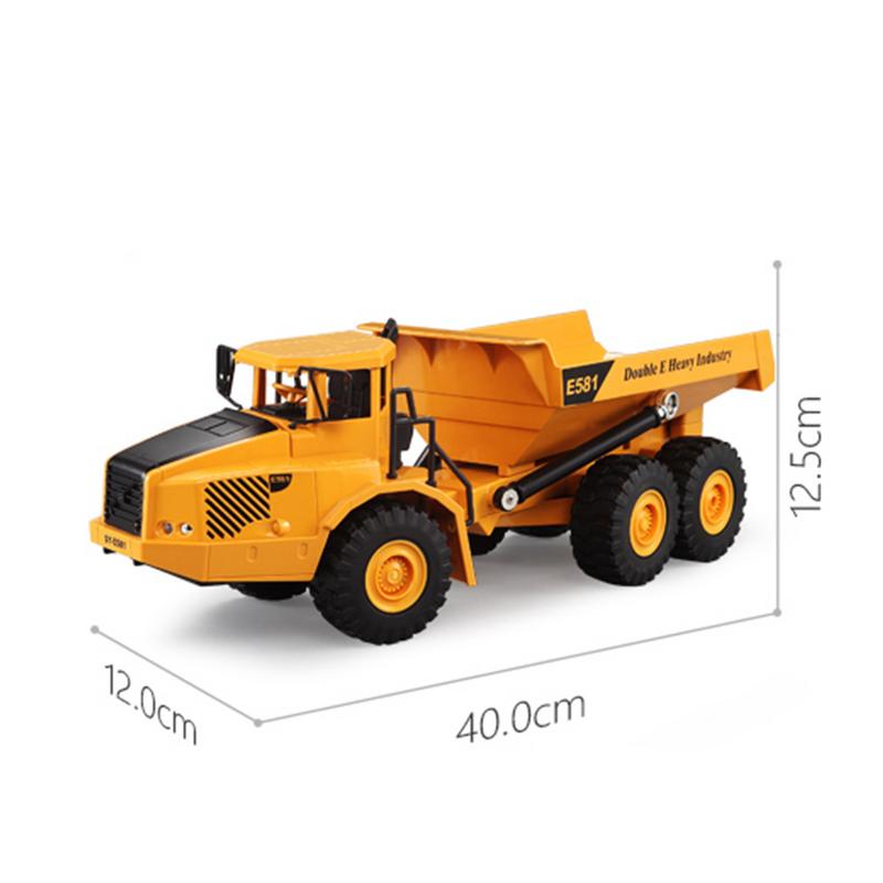 1/22 RC camiones cubo volcado 2,4 GHz Control remoto ingeniería vehículo construcción camiones RC juguetes para niños