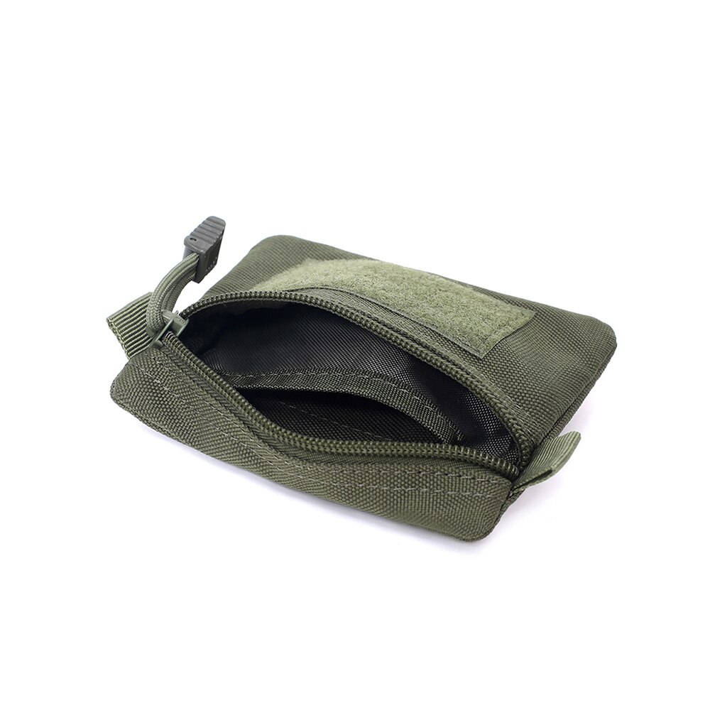 1pcs 13cm*11cm Nylon Portable Zipper Wallet Outdoor Pouch Wallet Waterproof Travel Zipper Waist Bag For Camping Hiking