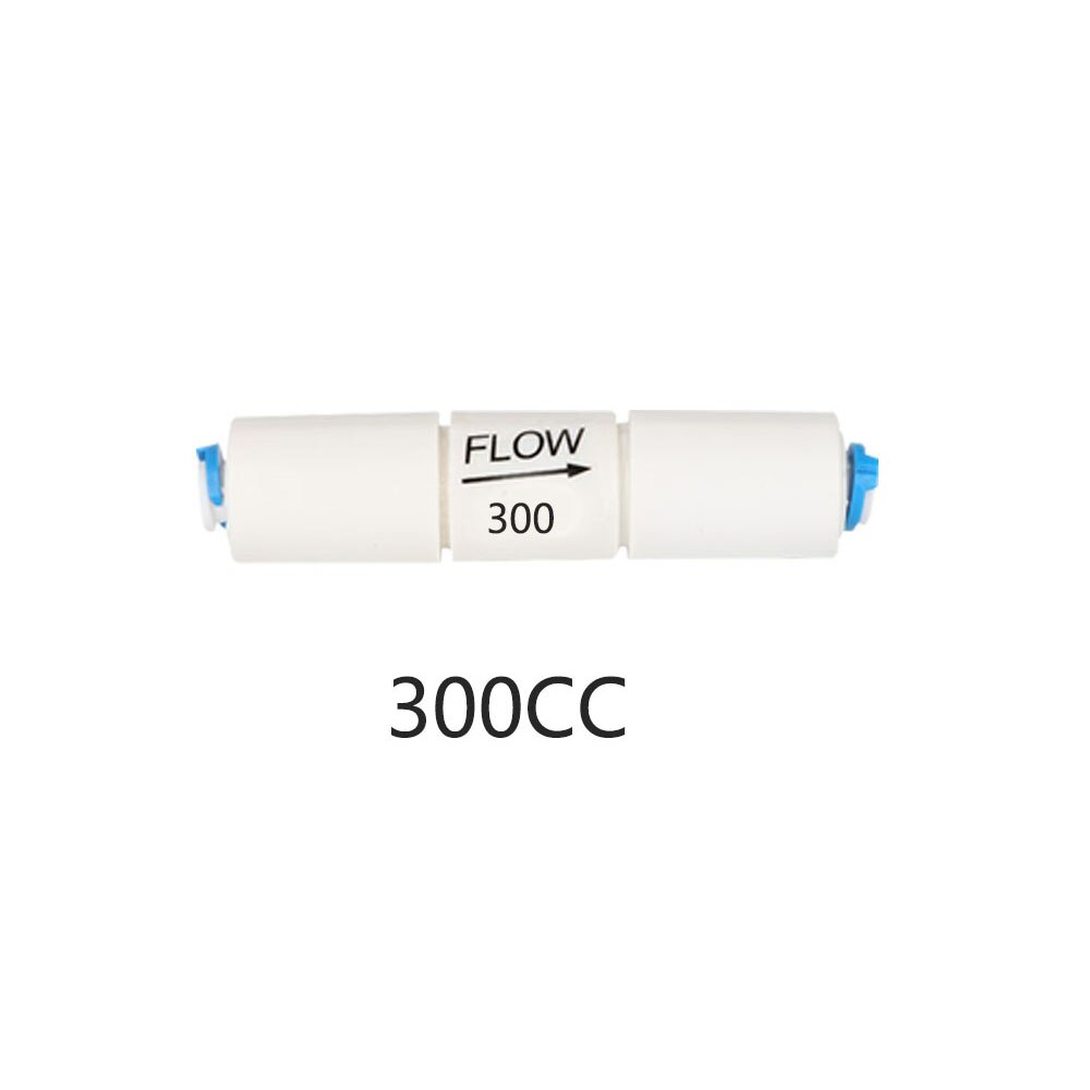 300CC RO Water System Waste Water Flow Regulater Restrictor 1/4&quot; OD Hose Reverse Osmosis Quick Pipe Fittiing: 300CC