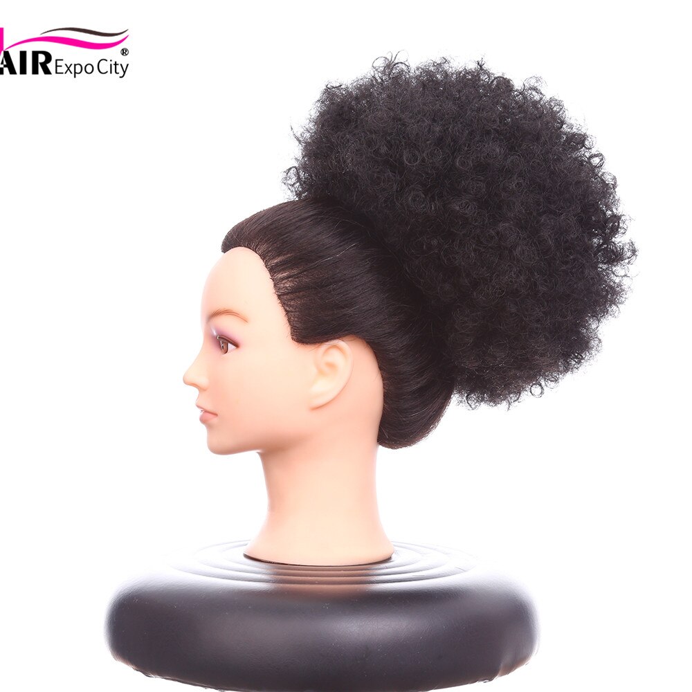 10" Short Curly Synthetic Hair Chignon Postiche Chignon With Two Plastic Combs Ponitail Buns For Women Wedding Chignon Mariage