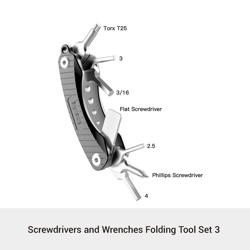 SMALLRIG Universal DSLR Camera Rig Folding Tool Set with Screwdrivers and Hex Key Wrenches Tool Set with Seven Functional Tools: Screwdriver Kit 3