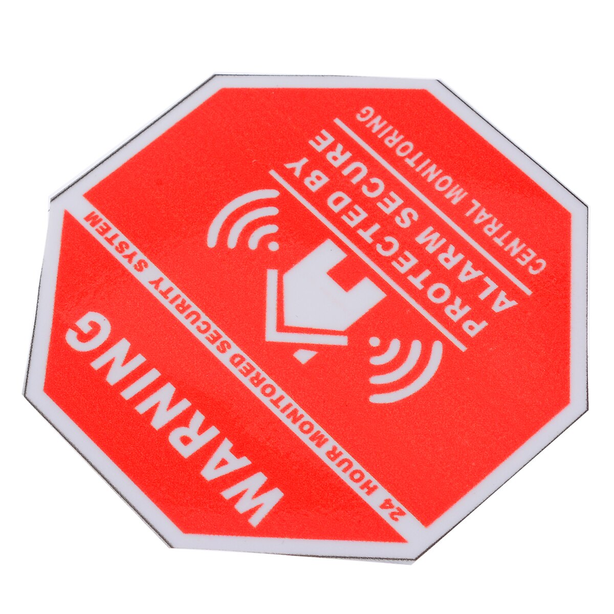 5pcs Home Alarm Security Decals Warning Signs Sticker Window Door Stickers 7.5*7.5cm For Household Safety Supplies