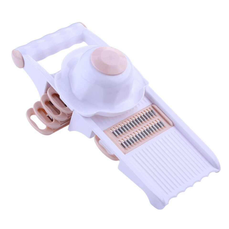 Cortador de verduras multifunción, utensilios de cocina, cortador de mandolina, rallador para accesorios para verduras, herramientas de patata y zanahoria: STYLE 2 Khaki