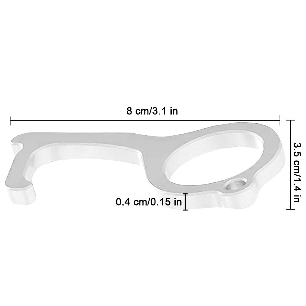 Door Opener Safe Contactless Safety Protection No Touch Key Opener Kits Convenient Non-Contact Door Opener