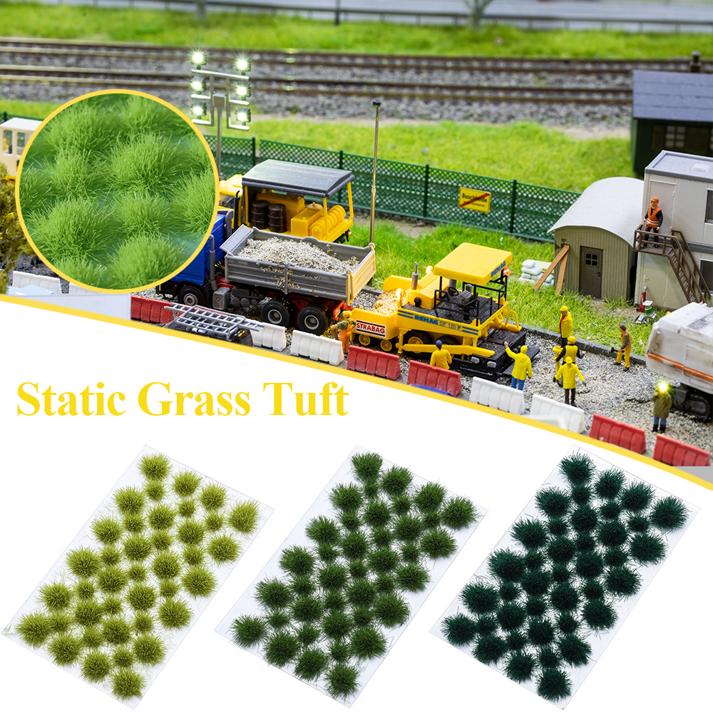 39PCS 5mm Artificial Grass Modeling Static Grass Tuft Self Adhesive Static Grass Railway Micro Landscape Wargaming Terrain Model