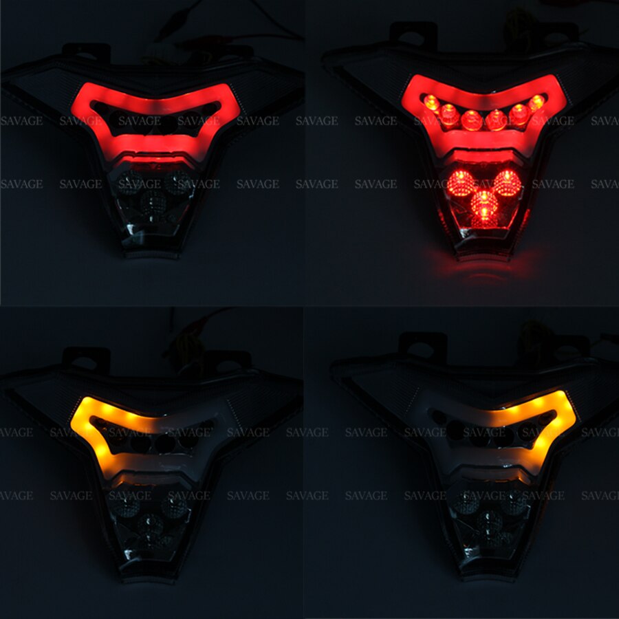 Feu arrière LED pour moto KAWASAKI Z1000, feu de stop clignotant, accessoires pour motos, Z1000, ZX-10R, ZX-10RR, ZX-6R, Z400, NINJA 400