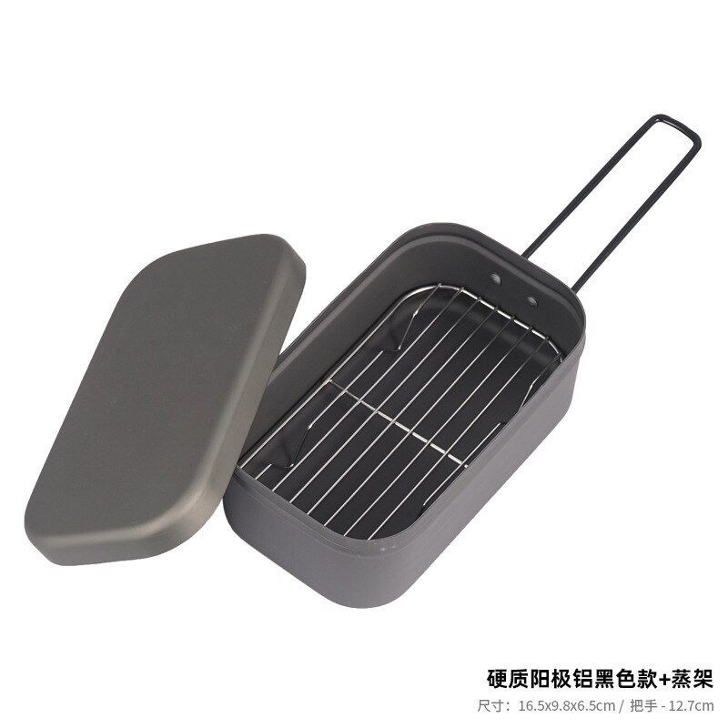 Aluminum Camping Travel Equipment Cookware Outdoor Picnic Accessories Camping Cookware Rice Cooker Vajilla Camping Outdoor Items: Style 5