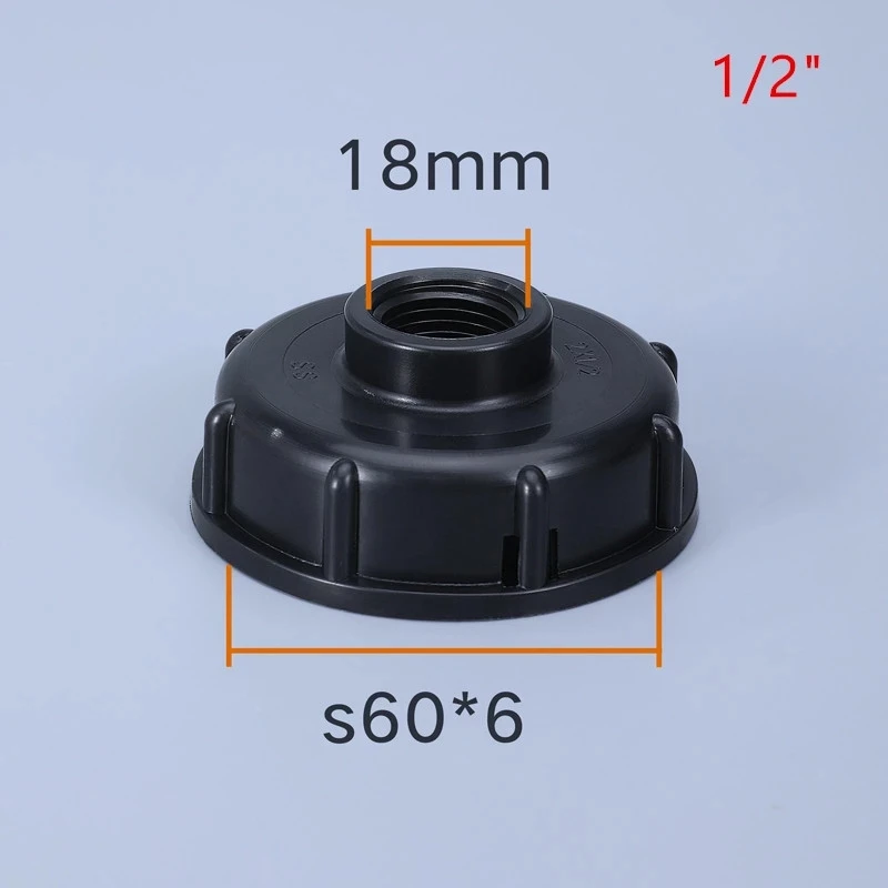 IBC tank adapter water cube valve fittings Garden irrigation connector Easy use Hose Switch Faucets: grey
