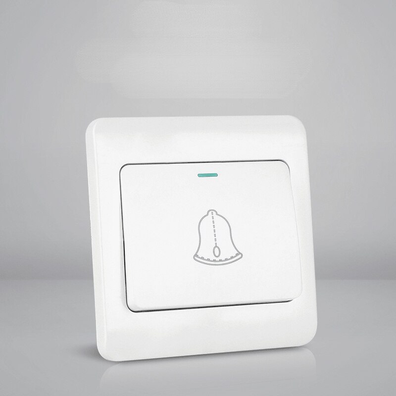 86 concealed access control switch panel button doorbell switch automatic reset small exit button community door opening