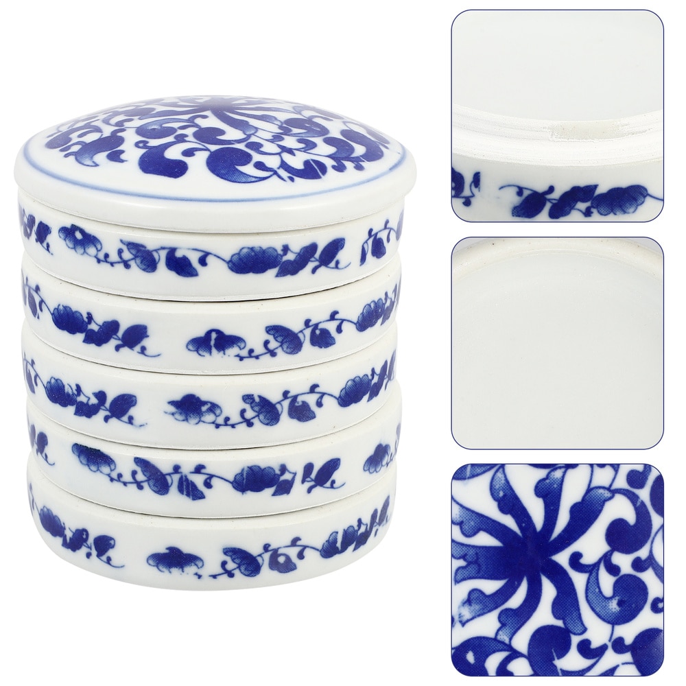 1 Set Ceramic Painting Pallets Color Mixing Board Pigment Trays Painting Plate