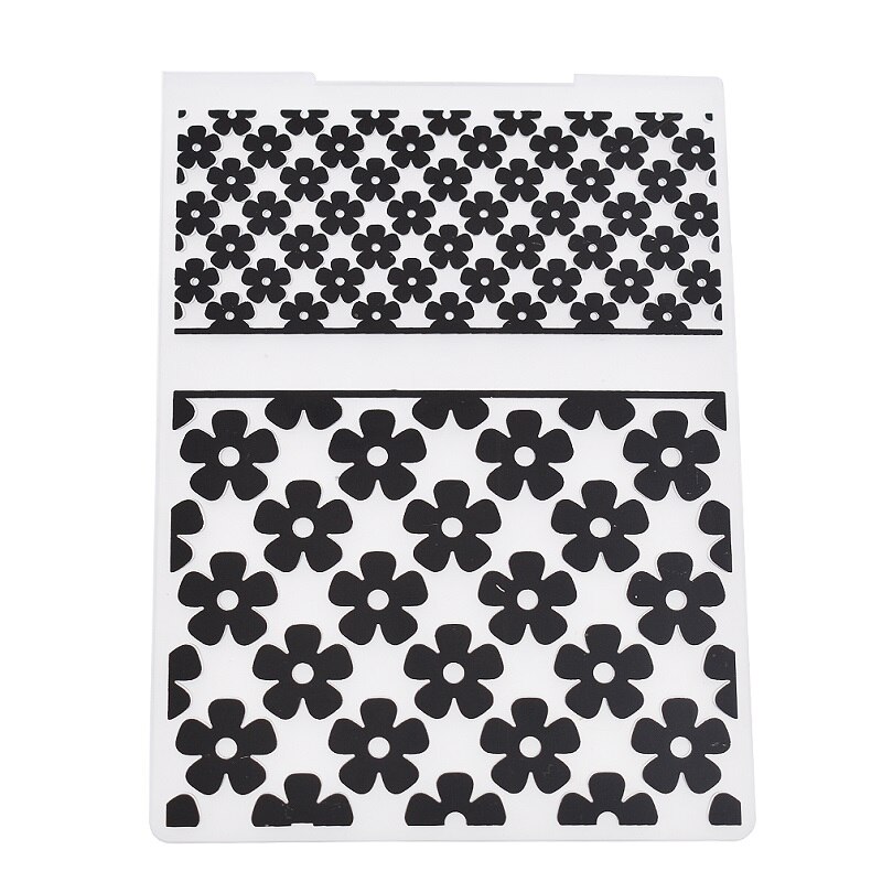 Blooming Flowers Background 3D Embossing Folder For Adding Textured De To Paper Crafting Project