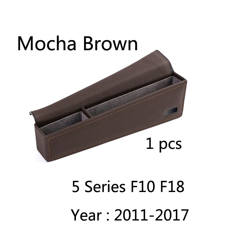 Caja de almacenamiento de caja de cambios interior para coche, soporte de teléfono para unidad manual izquierda, accesorios, para BMW serie 5, F10, F18, G30, G38, -20, 1 ud.: F10 F18 Mocha Brown