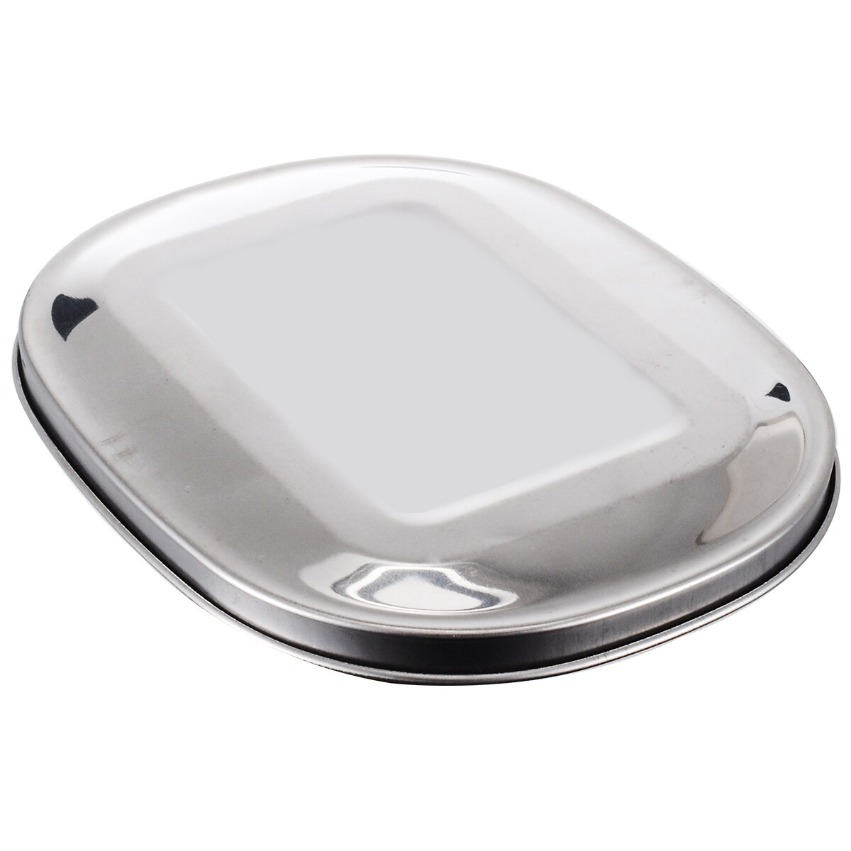 Draagbare 2 Lagen Vierkante Rvs Lunchbox Voor Kantoor School Voedsel Opslag Container Student Lunchbox 17x13x7.5cm