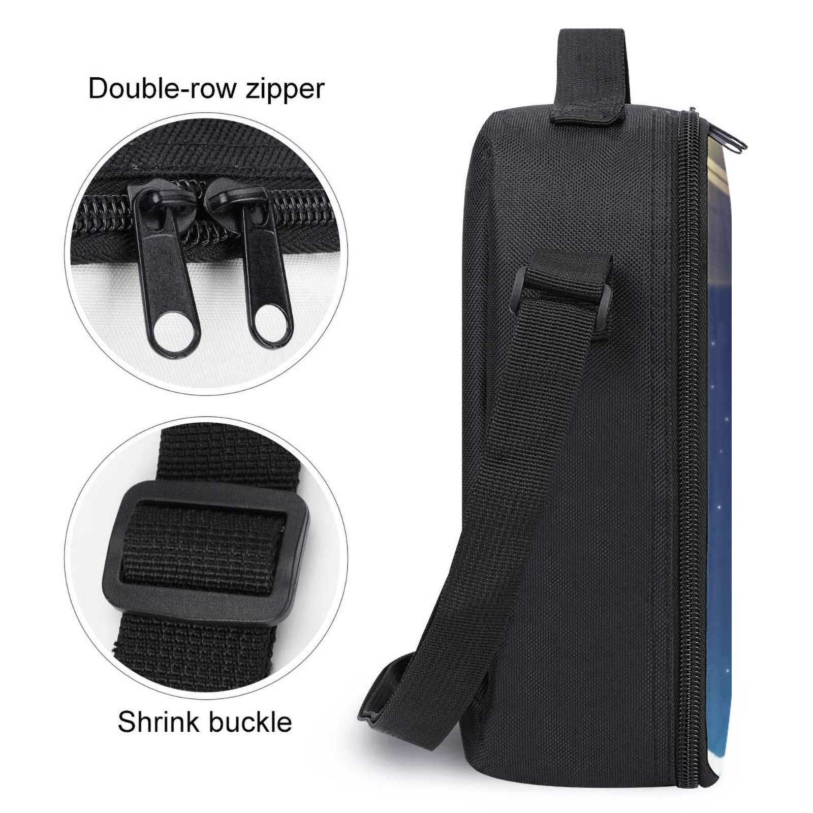 Pizza Ship Lunch Bags Printed Cold Bag Lunch Bag Cold Bag Lunch Bag Insulation Lunch Box Bag