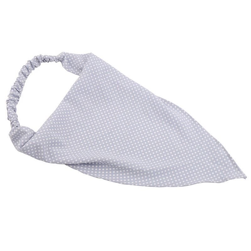 Sciarpe a forma di triangolo alla moda fasce elastiche a punto con Clip moda donna bandane testa avvolgente fascia per la testa accessori per fazzoletti: light blue