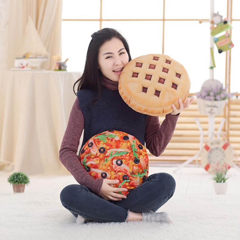 3D Simulatie Hamburger Stoel Kussen Achterbank Siësta Kussen Grappige Boter Biscuit Brood Knuffel